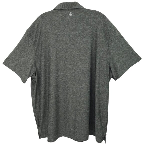 Izod Golf Stretch Polo Shirt Mens XXL Performance Lightweight Gray Short Sleeve - Picture 2 of 16